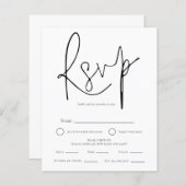 Einfache Schwarz-weiße Hochzeitsmahlzeit UAWG (Vorne/Hinten)