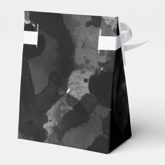 Einfache Schwarz-weiße Hochzeitsohle Geschenkschachtel (Rückseite)