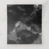 Einfache Schwarz-weiße Hochzeitsstimmung - Platzka Platzkarte (Innenseite Aufgefaltet)