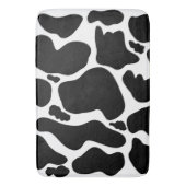 Einfache Schwarz-weiße Kuh Spots Tier Badematte (Vorderseite Vertikal)