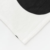 Einfache Schwarz-weiße Kuh Spots Tier Fleecedecke (Ecke)