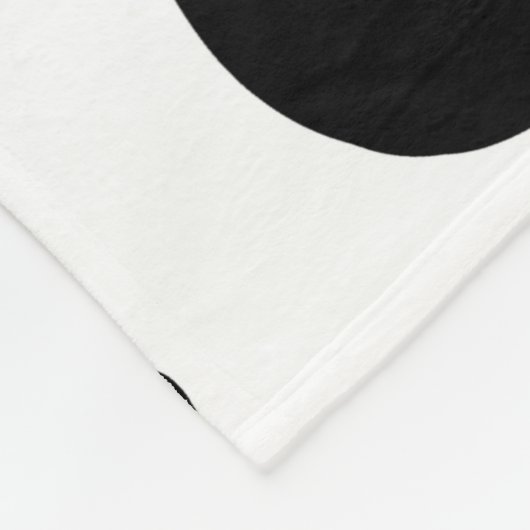 Einfache Schwarz-weiße Kuh Spots Tier Fleecedecke (Ecke)