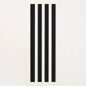 Einfache schwarz-weiße Linien Yogamatte (Vorderseite)