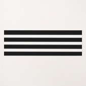 Einfache schwarz-weiße Linien Yogamatte (Vorderseite (Horizontal))