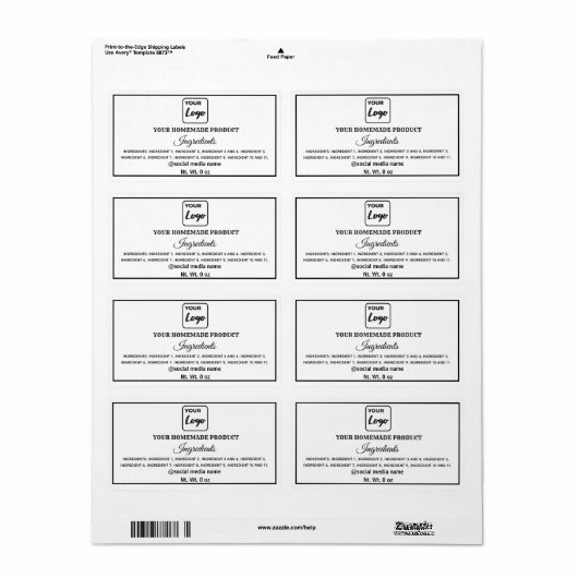 Einfache, schwarz-weiße Logos (Vorne)