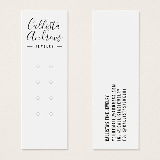 Einfache Schwarz-weiße Mehrfach-Speicherkarte (Vorne & Hinten)