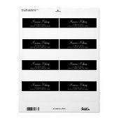 Einfache Schwarz-weiße moderne Schifffahrt (Vorne)