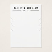 Einfache Schwarz-weiße Multifunktionsanzeigekarte (Vorderseite)