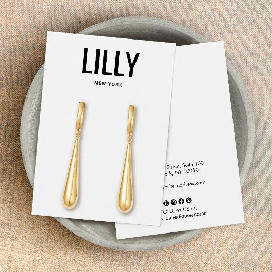 Einfache Schwarz-weiße Ohrhörkarte