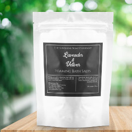 Einfache Schwarz-weiße Produktkennzeichnung Schaumweinetikett