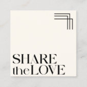 Einfache Schwarz-weiße Referenzkarte für Elegant B Empfehlungskarte (Vorderseite)