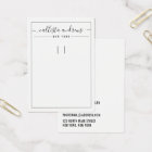 Einfache Schwarz-weiße Schlüsselanhänger-Grafikkar