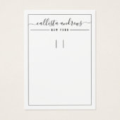 Einfache Schwarz-weiße Schlüsselanhänger-Grafikkar (Vorderseite)