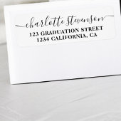 Einfache Schwarz-weiße Script-Mailing-Abschluss