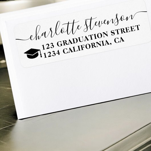 Einfache Schwarz-weiße Script-Mailing-Abschluss