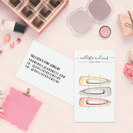 Einfache Schwarz-weiße Skriptklappenkarte