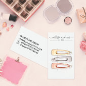 Einfache Schwarz-weiße Skriptklappenkarte