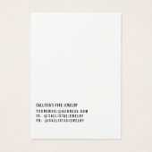 Einfache Schwarz-weiße Skriptspeicherkarte (Rückseite)