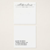 Einfache Schwarz-weiße Skriptspeicherkarte (Vorne & Hinten)