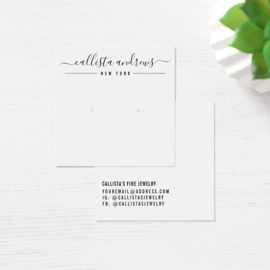 Einfache Schwarz-weiße Skriptspeicherkarte (Schreibtisch)