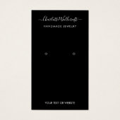 Einfache Schwarz-weiße Skriptspeicherkarte (Vorderseite)