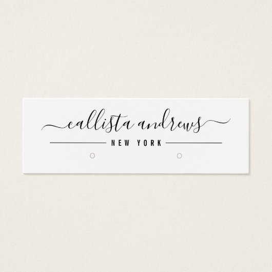 Einfache Schwarz-weiße Skriptspeicherkarte (Vorderseite)