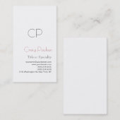 Einfache Schwarz-weiße Unternehmenskarte Visitenkarte (Vorne/Hinten)