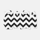 Einfache Schwarz-weiße Zickzack Musterlinien im Re Geschenkschachtel (Ungefaltet)