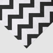 Einfache Schwarz-weiße Zickzack Musterlinien im Re Seidenpapier (Ausschnitt)