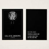 Einfache Schwarze Add-In-Schlüsselanhänger-Grafikk (Vorne & Hinten)