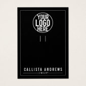 Einfache Schwarze Add-In-Schlüsselanhänger-Grafikk (Vorderseite)