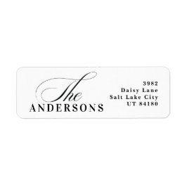 Einfache Schwarze Adresse Weihnachtsfeiertag