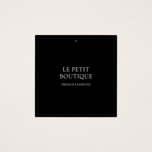 Einfache Schwarze Bekleidung Store Square Swing Pr (Vorderseite)