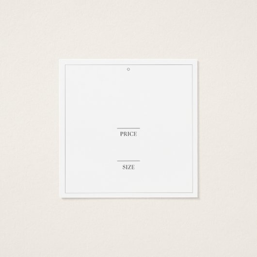 Einfache Schwarze Bekleidung Store Square Swing Pr (Rückseite)