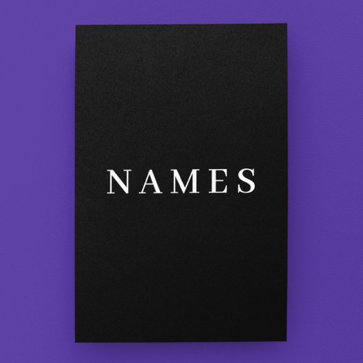 Einfache schwarze Benutzerdefiniert Hinzufügen ein