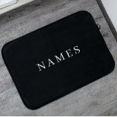 Einfache schwarze Benutzerdefiniert Hinzufügen ein Badematte