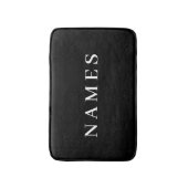 Einfache schwarze Benutzerdefiniert Hinzufügen ein Badematte (Vorderseite Vertikal)