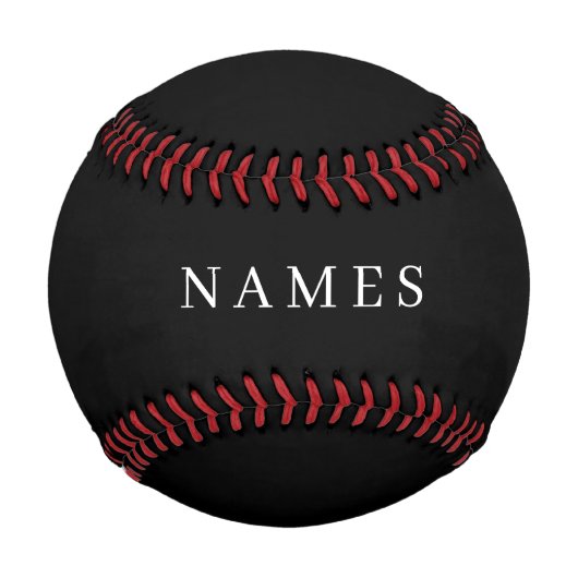 Einfache schwarze Benutzerdefiniert Hinzufügen ein Baseball (Rückseite)