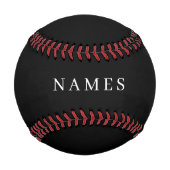 Einfache schwarze Benutzerdefiniert Hinzufügen ein Baseball (Vorderseite)