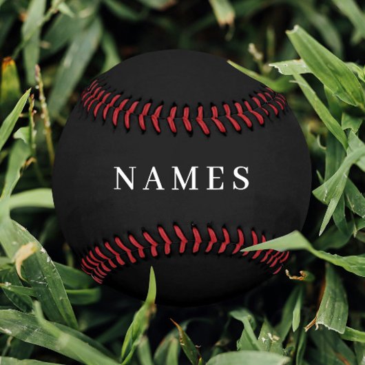 Einfache schwarze Benutzerdefiniert Hinzufügen ein Baseball