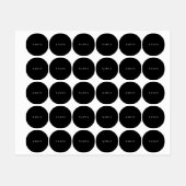 Einfache schwarze Benutzerdefiniert Hinzufügen ein Etiketten (Blatt)