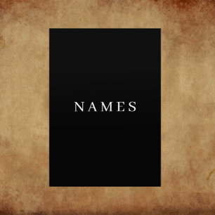 Einfache schwarze Benutzerdefiniert Hinzufügen ein Flyer