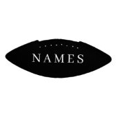 Einfache schwarze Benutzerdefiniert Hinzufügen ein Football (Panel)