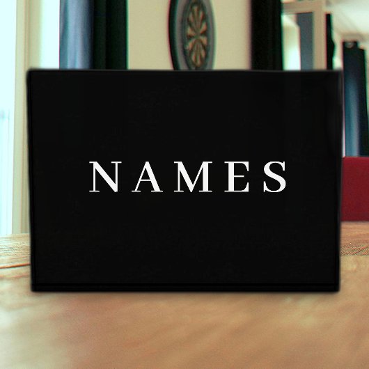 Einfache schwarze Benutzerdefiniert Hinzufügen ein Fotoblock