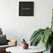 Einfache schwarze Benutzerdefiniert Hinzufügen ein Fotodruck