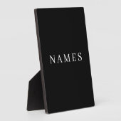 Einfache schwarze Benutzerdefiniert Hinzufügen ein Fotoplatte (Seite)