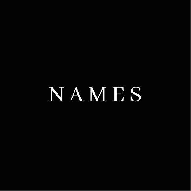 Einfache schwarze Benutzerdefiniert Hinzufügen ein Freistehende Fotoskulptur (Vorne)