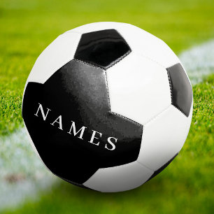 Einfache schwarze Benutzerdefiniert Hinzufügen ein Fußball
