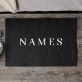 Einfache schwarze Benutzerdefiniert Hinzufügen ein Fußmatte