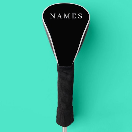 Einfache schwarze Benutzerdefiniert Hinzufügen ein Golf Headcover